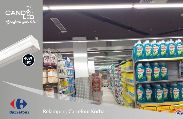 Lineaire LED Candyled References Carrefour Korba