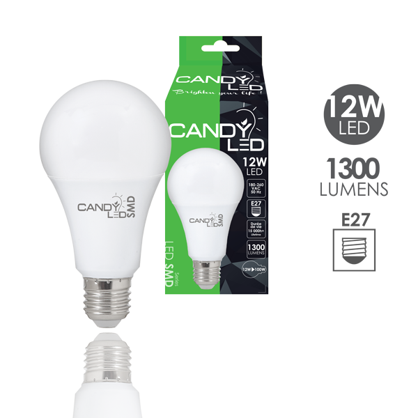 Lampe LED 12W E27 SMD Candyled