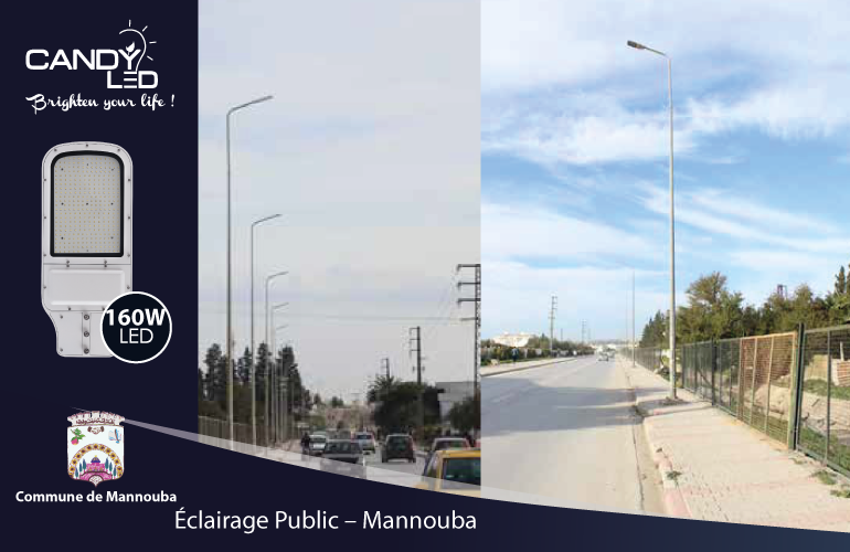 Eclairage Public References Candyled Mannouba Citylight