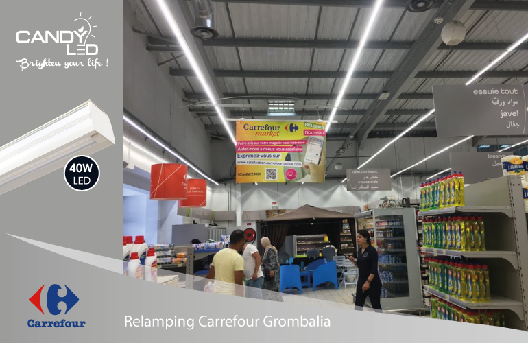 Lineaire LED Candyled References Carrefour Grombalia