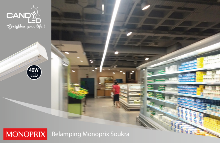 Lineaire LED References Candyled Monoprix Soukra