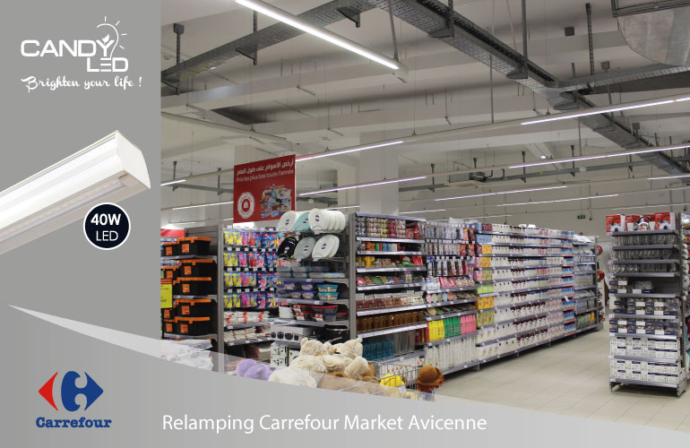Lineaire LED References Candyled Carrefour Avicenne