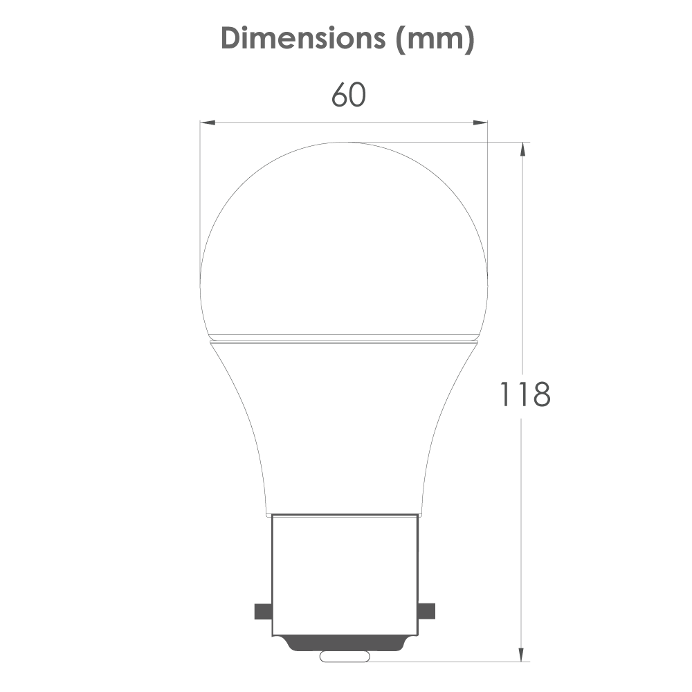 Lampe 9W 180-260V AC SMD B22